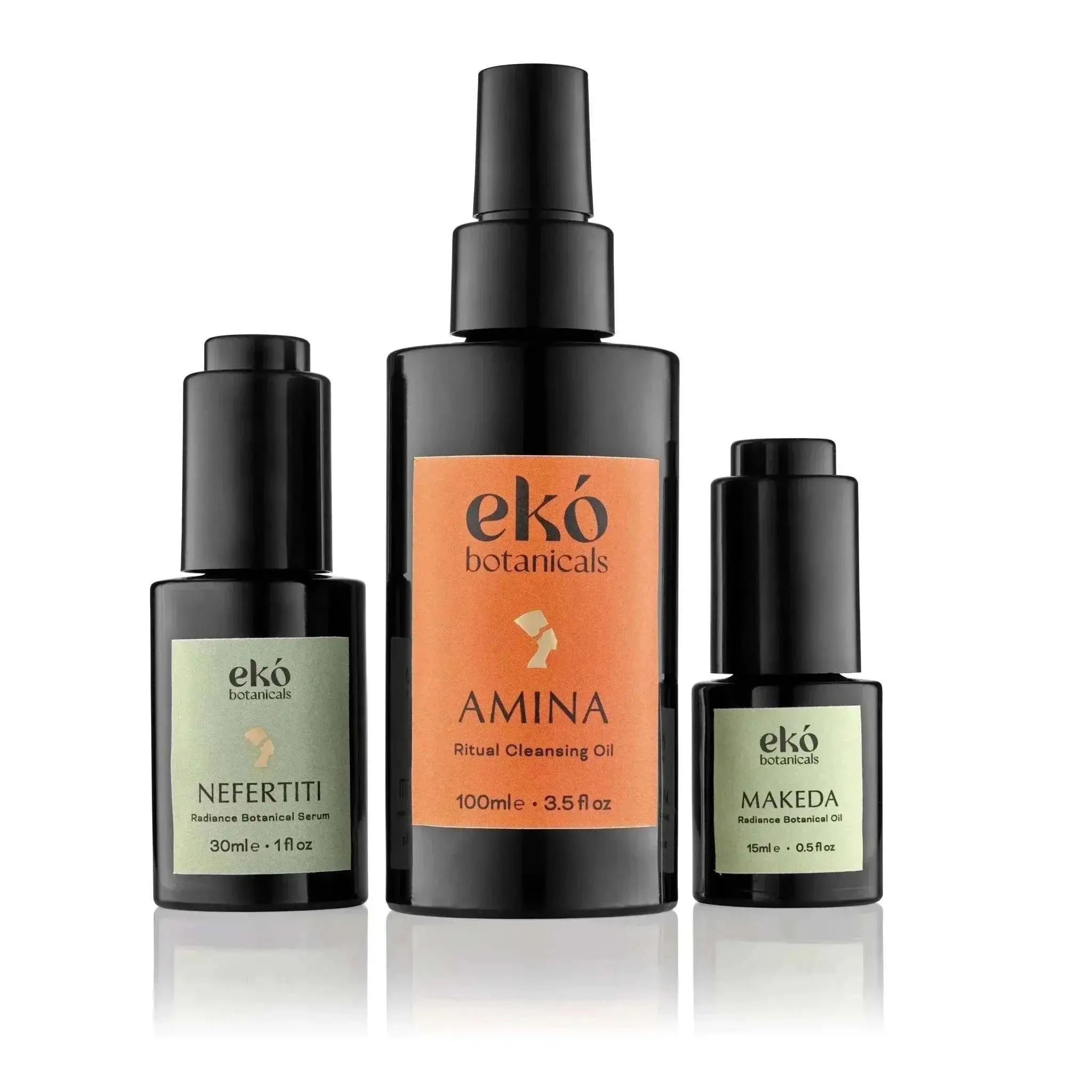 3-step Glow Ritual Set skincare products for radiant, hydrated, and firm skin