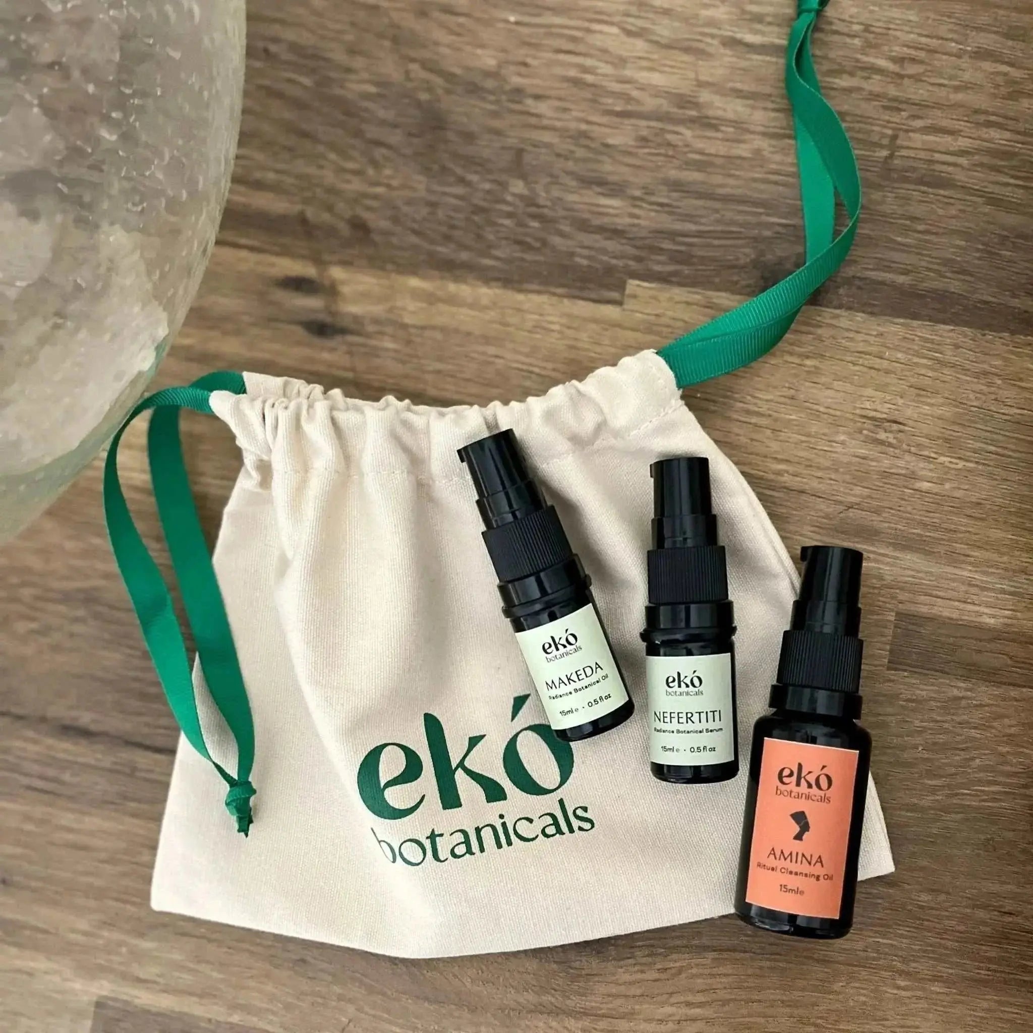 3 Step Mini Collagen Set - Youthful Skin in a Box - EKÓ BOTANICALS
