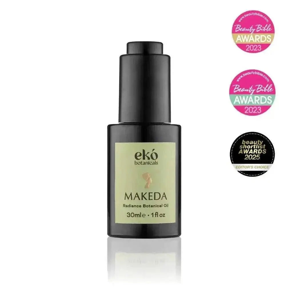 Makeda Radiance Ageless Botanical Oil bottle for skin nourishment and radiance